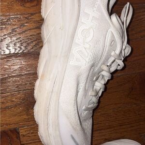 Hoka All-White Athletic Sneakers